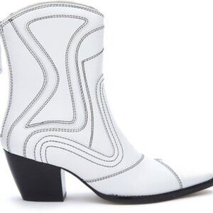 NEW MATISSE Made In Brazil Aries Western Leather Booties white for women 561tn